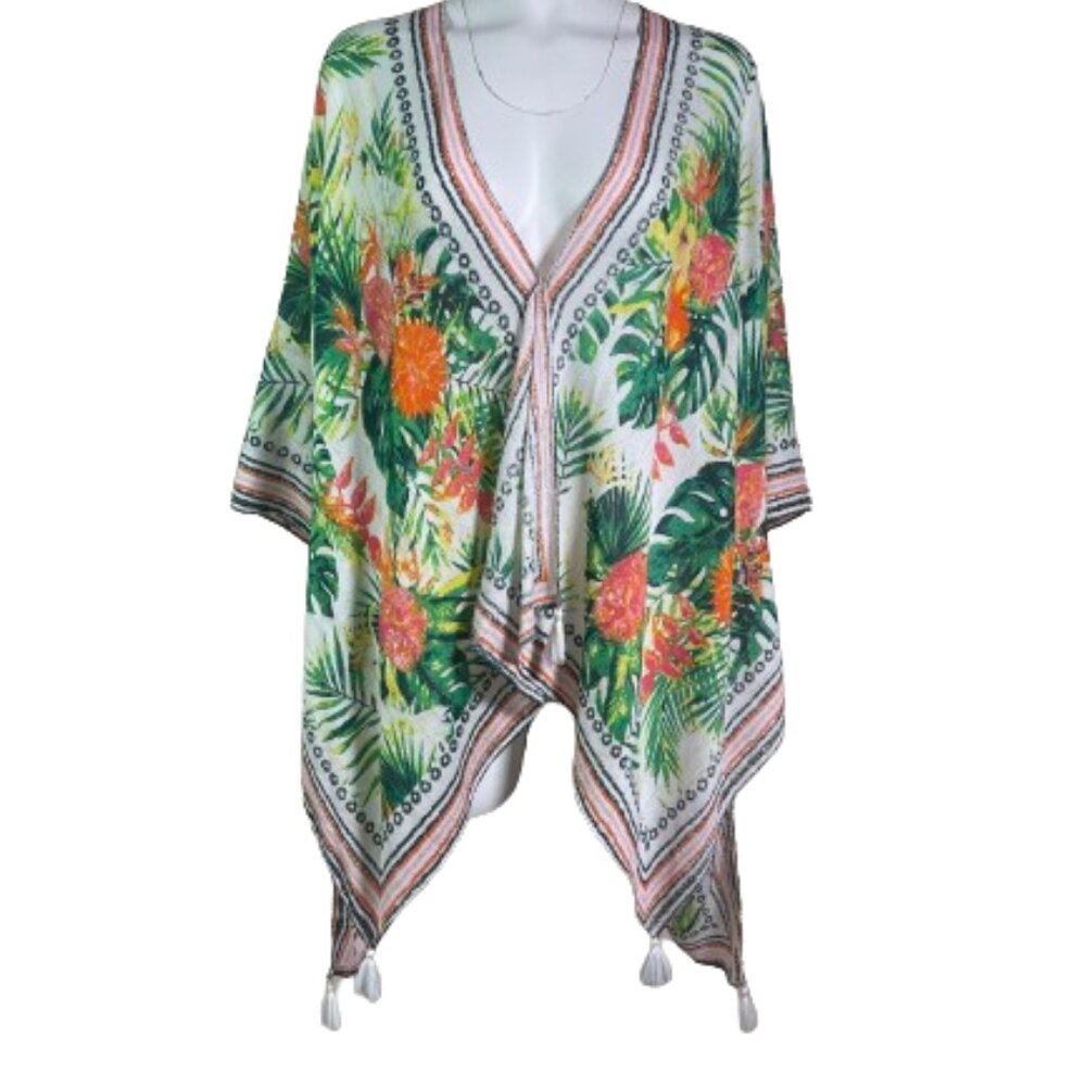 NWT Vince Comuto Tropical Print Duster/Cover Up - Picture 5 of 12